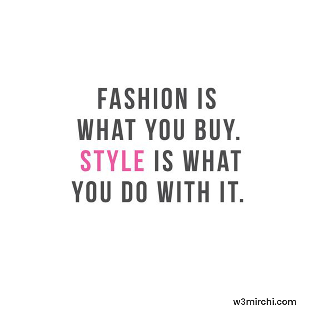 Fashion Quotes 